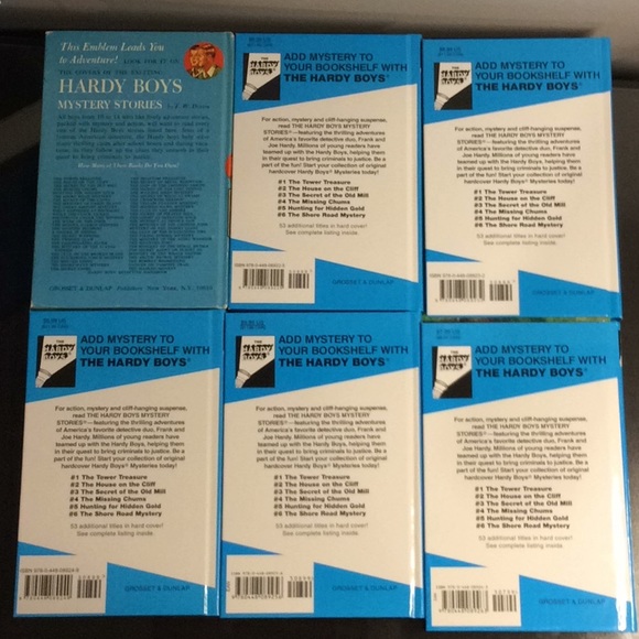 The Hardy Boys Books x6 - Picture 4 of 4